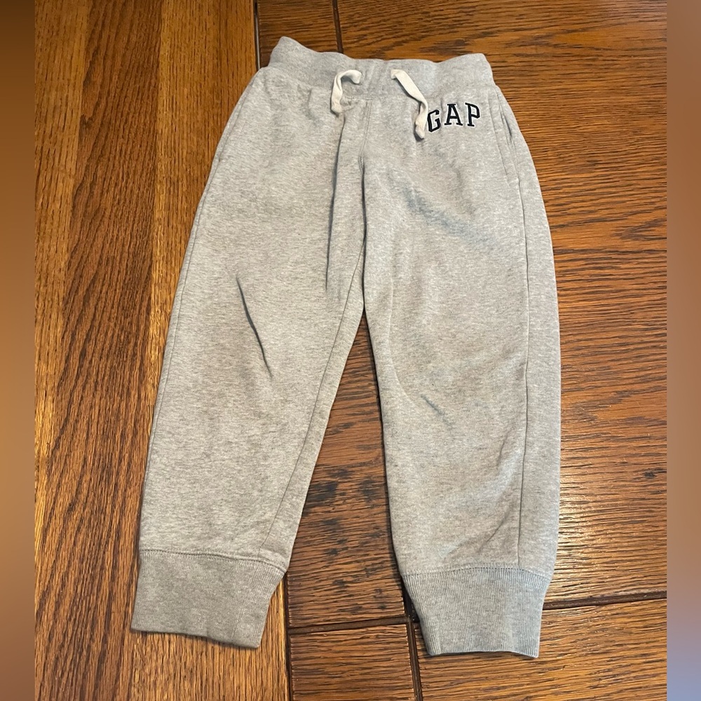 GAP Light Gray Kids Jogger Sweatpants with Logo
